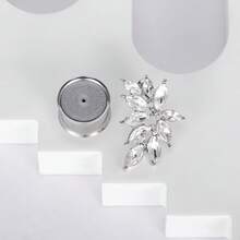 2入組不鏽鋼耳塞隧道耳廓擴張器時尚鑽石流蘇掛墜耳環身體穿孔珠寶，女士專用