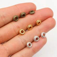 50 Stücke Metall Kugel Crimp Endperlen Durchmesser 5mm Stopper Abstandsperlen für DIY Schmuckherstellung Zubehör Zubehör