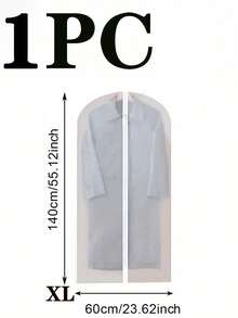 1 件简易透明防尘衣物防尘袋适用于学校、办公室、家庭、旅行、包、整理器、存储、返校用品 - 白色 - 查看 13