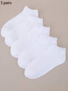 1/5/10/15/20双装混色时尚休闲情侣短袜，四季皆宜