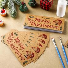 12 Set Money Pad Kit 24 Pcs Merry Money Holder Kraft Paper Padding Kit Includes 2oz Of Notepad Padding Compound Cash Holder Xmas Holiday - Xmas Style - View 6