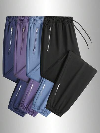 Enfärgade dambyxor, lämpliga för alla årstider, mjukt och bekvämt tyg, lämpliga för löpning, fitness och vardagsbruk