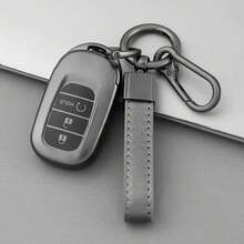 适用于2022-2023款思域、雅阁、CR-V、HR-V、Pilot的高品质TPU钥匙扣保护套 - 耐用汽车配件 - 鈦金灰 - 查看 2
