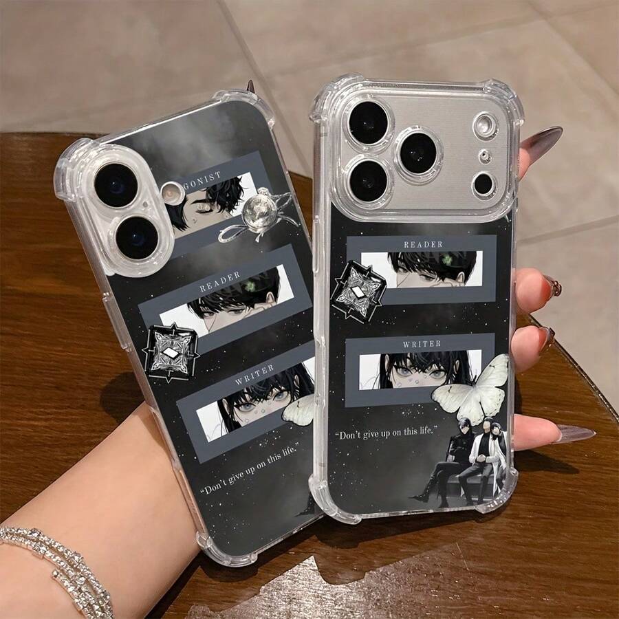 O-Omniscient Reader Viewpoint Phone Suitable 17 16e 16 15 14 13 12 11 Pro X XR XSMAX 8 Plus Anti Fall Transparent Soft Back Cover, Shockproof Cover, Durable Material, Highquality, Gadget Lovers, Tech Enthusiastschristmasfall Phone Casephone 17halloween Accessories - Trộn màu - Xem 1
