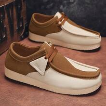 New Retro Slip-On Casual Shoes - Khaki - View 5