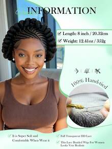 Fashionable New Braided Hairstyle Inspiration - High-Definition Full Lace Gutter Styling, Gutter Braids + Exquisite Coiled Braids, Combining Vintage Goddess Charm And Elegance, Suitable For Everyday Wear - 彩色 - 查看 6