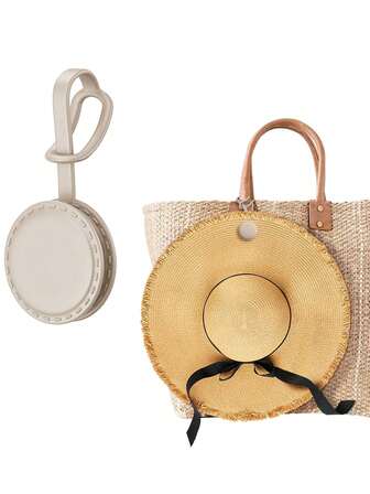 Magnetic Hat Clip For Travel On Bag,Premium Silicone Material Hat Clip Adjustable Sunhat Holder,Hat Storage Clip, Backpack Hook, Travel Vacation Essentials,Bag Charm,Outdoor Travel Accessory,