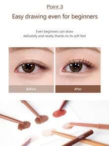 Bbia Last Automatic Gel Eyeliner Pencil 16 Cool Beige, Gel Eyeliner Pencil, Quick-Drying And Easy To Apply, Long-Lasting Color, Super Smooth, Smudge-Proof, Can Also Be Used As Eyeshadow, Glitter Eyeliner, Lip Liner, And Contour Pencil, Korean Eye Makeup, Korean Cosmetics - 16 Cool Beige - 查看 9