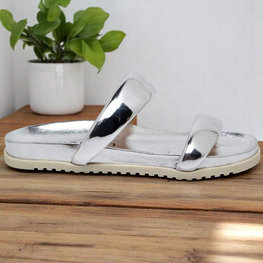 VIA CLEIA Via Cléia Slide Sandal - Elegance, Comfort And Style In Modern Colors! - Gris Claro - Ver 1