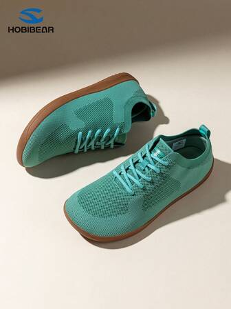 HOBIBEAR Lätta löparskor för män, enkla pendlingssneakers för avslappnad användning, ventilerande mesh-ovandel