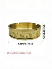 Ein reiner Kupfer Fünf Tiger Nafu Aschenbecher enthält traditionelle glückverheißende Kultur und ist für den Gebrauch Zuhause/Hotel/Büro geeignet. Er ist nicht nur ein praktischer Aschenbecher, sondern auch eine chinesische Heimdekoration. Er ist voller kultureller Bedeutung als Geschenk zu Feiertagen.