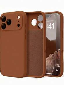 1pc Luxury Liquid Imitation Apple Phone Case Compatible With Apple 17/17 Pro Max/16/11/13/12/14/15 Pro Max, Shockproof Protective Cover