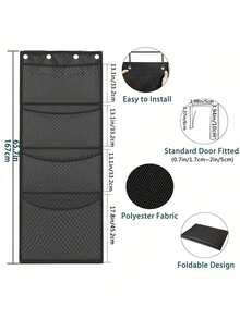 Hanging Plush Doll Storage Rack For Behind The Door, Kids Bedroom Living Room Wardrobe - Multicolor - View 4