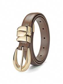 Women's Belt, Pin-Buckle Multi-Layer Alloy Belt Elegant & Fashionable For Women To Wear With Jeans, Casual Pants, Suits And Dresses, Suitable For Valentine's Day, Mother's Day And Halloween.