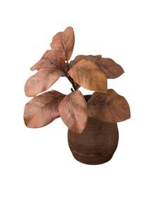 1Set Artificial Magnolia Branch, Home Potted Decor, HotelDecoration & Display Window Accents, Artificial GreeneryValentine's Day, Gift - Multicolor - View 3