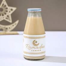 10pcs Selectable Karim Bottle Stickers, Platinum Color Bottle Stickers, Beverage & Mineral Water Bottle Decorative Stickers, Home Decor, Eid Al-Fitr & Eid Al-Adha Gifts, Karim Party Supplies, Islamic Party Decorations, Party Set, Arab Festivals, Islamic Festivals - Multicolor - View 5