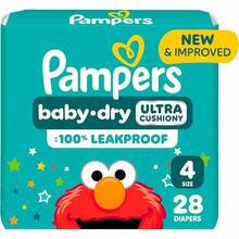 Pampers Baby Dry - Pañales Etapa 3, 32 Piezas.Para bebés de 7 a 13 Kg - Talla 4 (28 Unidad) - Ver 5
