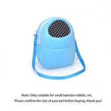 Small Pet Travel Backpack, Panoramic Window View, Breathable & Comfortable, Warm Sleeping Bag Design Suitable For Rabbits, Hamsters, Hedgehogs, Outdoor Travel Tote