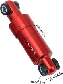 Amortiguador universal de 750 lb para suspensión trasera de bicicleta eléctrica, para scooters plegables, distancia entre ejes de 110 mm. - 1 - Ver 4