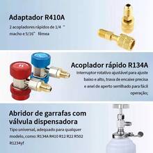 Conjunto De Manômetros De Refrigeração R22 R134 R404 R410 - Entrada do Brasil (127V) - Visão 4