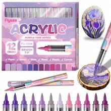 8 loại mới, 12 màu, cộng với tông màu da cổ điển/màu macaron, 72 bút đánh dấu màu acrylic, 36 tông màu da + 36 màu macaron, vẽ tranh, tô màu, dụng cụ nghệ thuật chuyên nghiệp, quà tặng ngày lễ Halloween, Giáng sinh, Phục sinh - Bút đánh dấu acrylic lỏng trực tiếp - Xem 19