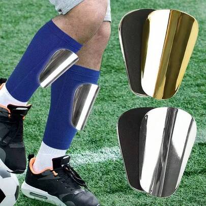 Electroplated Football Shin Guards, Suitable For Football Matches And Training, Collision Protection For Shins, Unisex For Adults And Youth