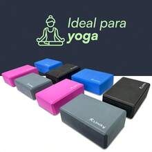 Bloque de yoga Lincky, Ladrillo de pilates ideal para entrenamiento en casa y Gym. Colores Rosa, Negro, Gris y Azul - Gris Claro - Ver 4