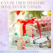 5/50个装月亮星星透明硬纱布袋，散装，小礼品袋，网状抽绳礼品袋，各种颜色首饰袋，适合生日、婚礼、迎婴派对、节日、聚会、送给好朋友的礼物，星月袋，小型收纳袋