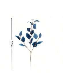 1Set Artificial Eucalyptus Leaves Simulated Green Plants For Home Decoration, Living Room, Bedroom, Dining Table, And Room Decoration. - Multicolor - View 2