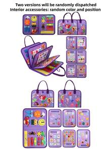 Busy Board , Sensory Activity Board For Fine Motor Skills, Sensory Board Toys, Educational Preschool Toys For Girls Boys Gift, Preschool Learning Activities Book Airplane Travel Essential Toys