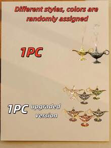 Lámpara mágica de decoración metálica, con patrón retro elegante, sin electricidad, adecuada para decoración del hogar, fiestas, sala de estar