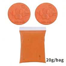 宠物爪印泥，20克柔软蓬松粘土材料，DIY手印脚印、指纹脚印 - 彩色 - 查看 16