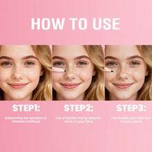 LANGMANNI 雀斑印章笔套装 - 防水持久，打造自然逼真的仿雀斑妆容，6 点气垫笔，快速打造自然阳光亲吻妆容 - 棕色 - 查看 9