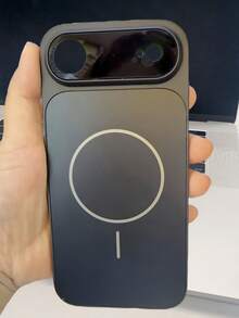 17 风格升级款：原装大窗口磁吸保护壳，兼容 17/16/15/14/13 Air/17 Pro Max – 支持无线充电，磨砂质感