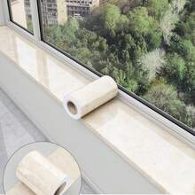 1 Roll, Self-Adhesive White Marble Window Sill Stickers, Waterproof & Moistureproof-Suitable For Furniture, Cabinets, And Threshold Renovation - Easy-To-Stick White Marble Pattern, Window Upgrade | Water-Resistant Coating - White - View 16