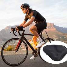Diydeg Cojín para Asiento de Bicicleta, Funda Ancha Acolchada de Espuma y Gel para Asiento de Bicicleta para Hombres y Mujeres, sillín de Bicicleta para Bicicleta de montaña - 1 - Ver 3