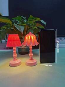 Đèn ngủ LED nhỏ cổ điển, phòng ngủ, đầu giường, ký túc xá, đèn trang trí tối giản mới lạ sáng tạo, đèn bàn nhỏ, đèn ngủ mini trang trí để bàn, đèn trang trí không gian mini hình hoa linh lan - Nhiều màu - Xem 3