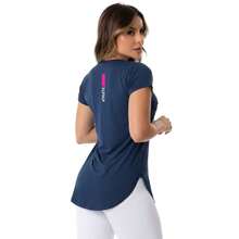Women's Athletic Gym Blouse - 藍色 - 查看 6