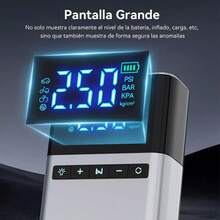 Arrancador de Batería de Auto Portátil 7500A, con Compresor de Aire 150 PSI, Linterna LED y Carga Rápida USB, para Vehículos SUV, Motos y más, Batería Externa y Emergencias - 1 - Ver 8
