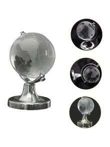 Miniature Glass Globe Table Ornament Decoration 6cm - 12cm - 銀色 12厘米 - 查看 3