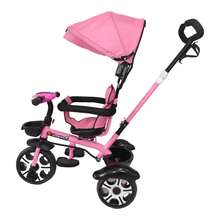 Triciclo 5 En 1 Evolutivo Infantil Con Asiento 360° Y Luces - Rosa - Ver 8
