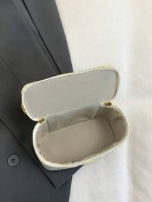 New Minimalist Handheld Box Bag, Shoulder & Crossbody Bag - Beige - View 4