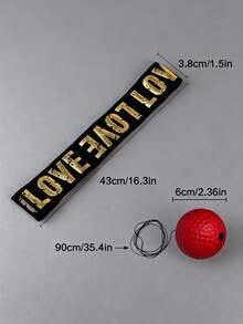 1 Set- Boxing Reflex Ball Set – 1 Boxing Balls, 1 Headband, Suitable For Daily Fitness Exercises, For Men & Women (Black/ Red)