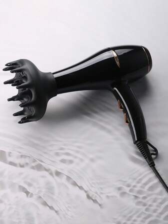 1PC Hair Dryer Diffuser | Universal Fit For Round Nozzles - Home & Salon Use, Multi-Hairstyle Compatible, Fast Drying Frizz-Free Tool For Curly/Wavy Hair