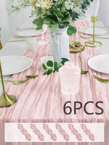 10条鼠尾草绿纱布桌旗，适合森林主题婴儿派对、新娘婚礼装饰、乡村风纱布桌旗，可用作派对、初领圣体、订婚和其他场合的中心装饰。 - 彩色 - 查看 10