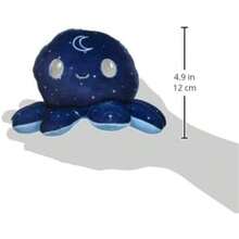 TeeTurtle Reversible Octopus 4 Plushie - Day And Night - Cute Kawaii Soft Stuffed Animal Mood ToySoft And Toys - 1 - 查看 4