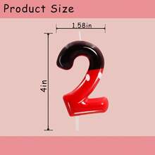 1 hộp (12 chiếc) / 2 hộp (24 chiếc) / 4 hộp (48 chiếc) Nến sinh nhật ngọn lửa nhiều màu & 1 chiếc Đồ trang trí bánh số màu đỏ và trắng, Đồ trang trí tiệc sinh nhật, Đồ trang trí bánh, Nến sinh nhật vui vẻ, Quà tặng, Nến cho tiệc sinh nhật dành cho người yêu thú cưng - màu sắc - Xem 10