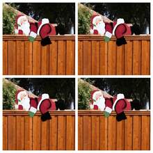 2个/1个户外圣诞装饰品，栅栏窥视器，圣诞小矮人栅栏窥视器 - 节日户外花园和庭院装饰，无需电源，是节日户外庭院装饰的理想之选 - 彩色 - 查看 12