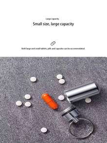1/2/3pcs Portable Aluminum Alloy First Aid Pill Box! 3 Sizes Available! Anti-Mold & Antibacterial! Key Chain Design! Essential For Outdoor Hiking, Commuting, Home And Travel First Aid