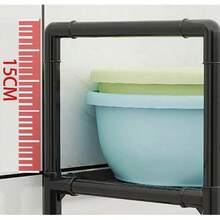 Estante de almacenamiento 3 NIVEL para el baño de pie para el piso del inodoro, estante sobre el inodoro, organizador de almacenamiento de soporte de baño, color negro - Negro - Ver 7